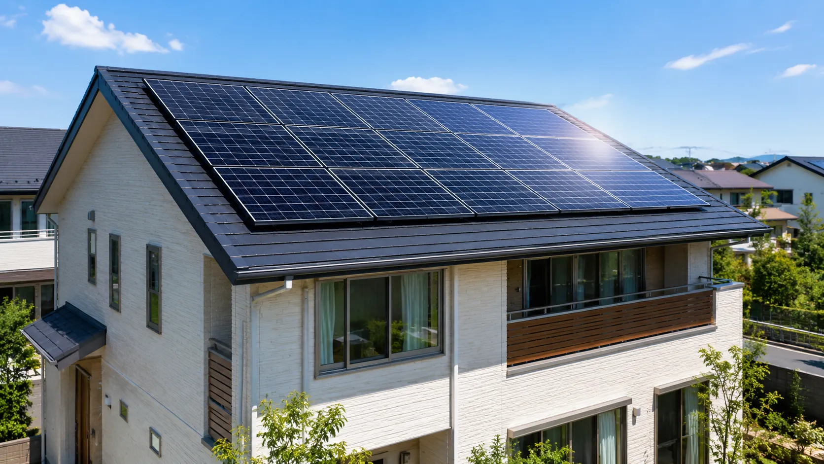 戸建て太陽光発電システムのイメージ