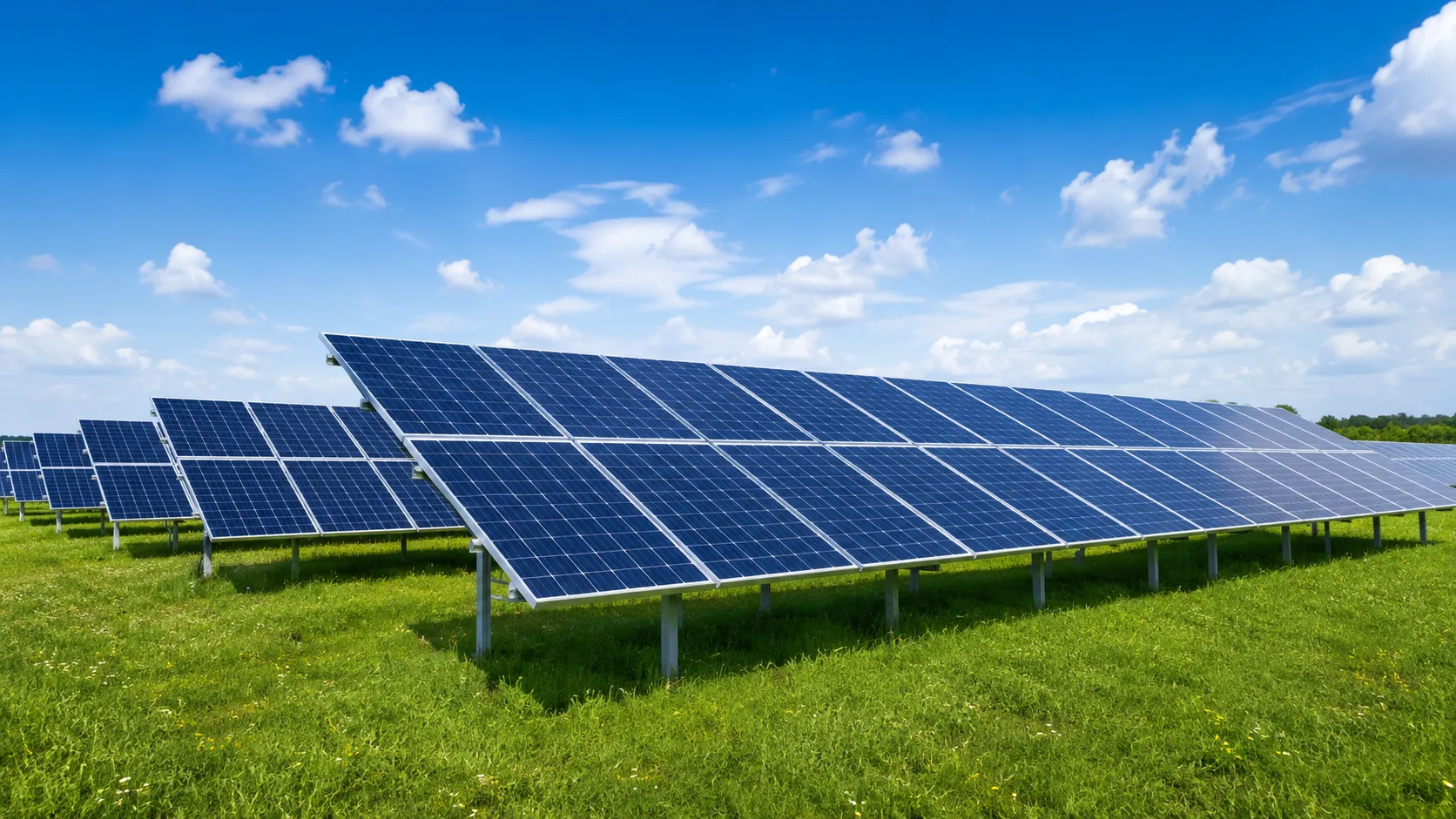 野立て太陽光発電システムのイメージ